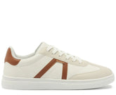 TÊNIS PONTILHADO LATERAL BRANCO E MARROM C 30523 0006 0010 ANACAPRI